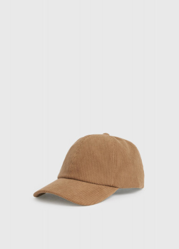 Вельветовая бейсболка, Бежевый