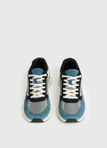 Кроссовки из натуральной замши, Зеленый