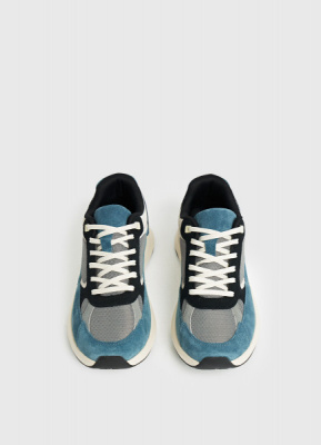 Кроссовки из натуральной замши, Зеленый