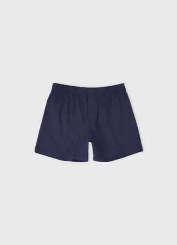 Текстильные трусы-боксеры в полоску, Синий