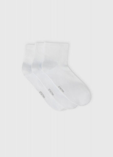 Фитнес-носки с поддержкой стопы, 3 пары, Белый