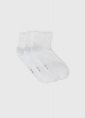 Фитнес-носки с поддержкой стопы, 3 пары, Белый