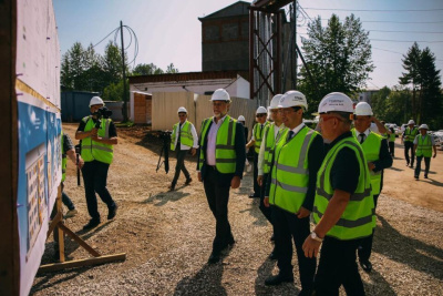 В Нижнем Куранахе продолжается строительство жилого дома для работников «Полюс Алдана» /    Город Санкт-Петербург