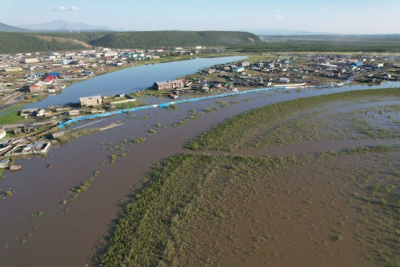 Уровень воды у Верхоянска упал ниже опасной отметки /   Верхоянский 