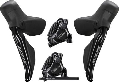 Электрогидравлические шоссейные пистолеты Shimano Di2 105 ST-7170 с тормозами BR-7170 (2х12) (черный левый)