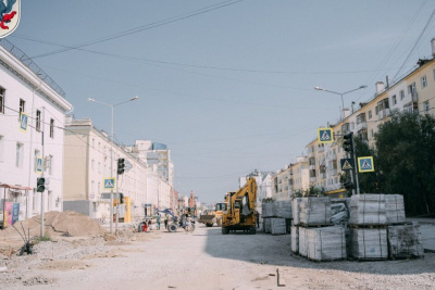 В августе начнётся асфальтирование проспекта Ленина в Якутске /  Якутск Якутск Республика Саха (Якутия)
