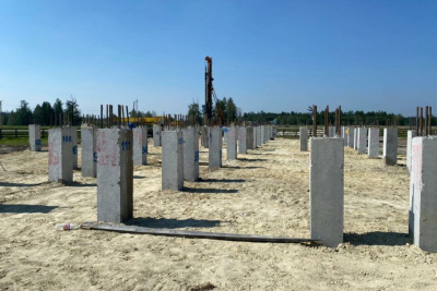 Строительство социальных объектов в селе Бясь-Кюель идёт согласно плану /    