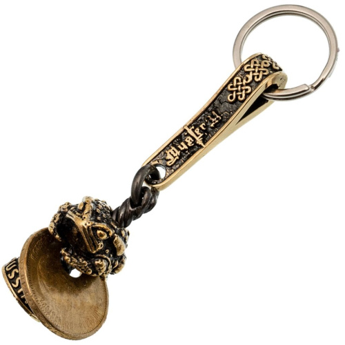 Брелок Денежная Лягушка, бронза