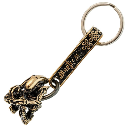 Брелок Чужой, бронза