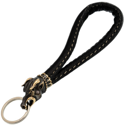 Брелок Бык, бронза