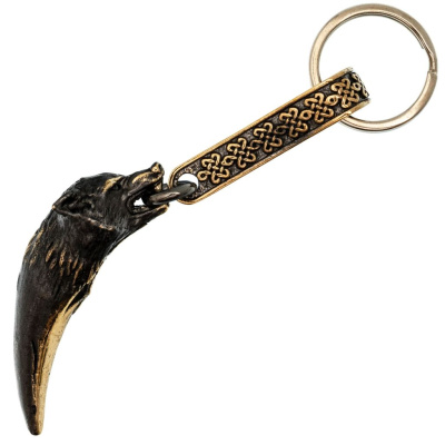 Брелок Клык Волка, бронза