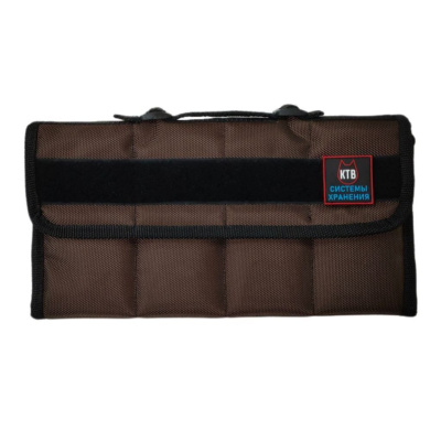 Сумка для 8 ножей KTB, коричневая