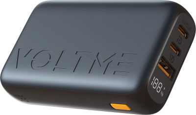 Внешний аккумулятор VOLTME Hypercore Trio, 10000 мАч, QC4+,кабель темно-серый