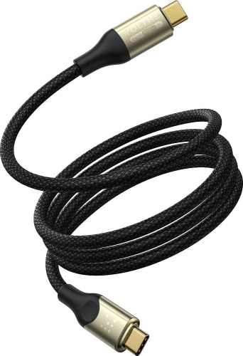 Кабель VOLTME Utron Type-C-Type-C 240 Вт 1.2 м, нейлон черный