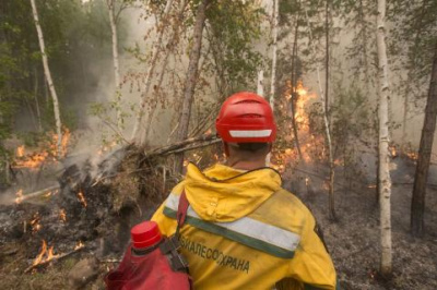 Противостояние лесному огню продолжается /  Мирный Мирнинский Республика Саха (Якутия)