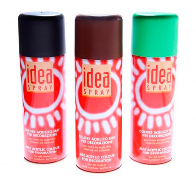 Акрил в аэрозоле Maimeri "Idea" 200 мл Золотой глиттер РС