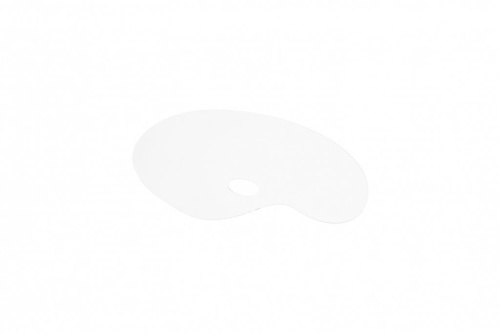 Палитра акриловая овальная 21х31 см, оргстекло 2 мм, прозрачная