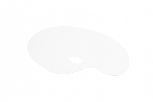 Палитра акриловая овальная 28х40 см, оргстекло 2 мм, прозрачная