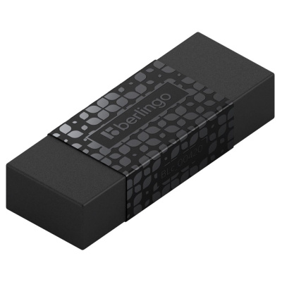 Ластик Berlingo "DoubleBlack" 50*18*10 мм, прямоугольный