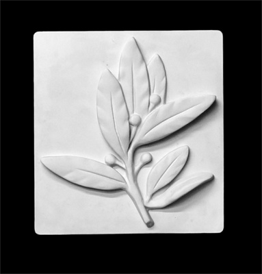Гипс Орнамент "Ветка лавра"