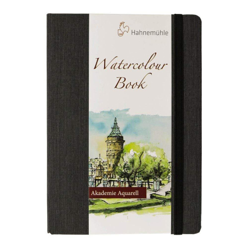 Альбом для акварели Hahnemuhle "Watercolour book" А5 30 л 200 г, целлюлоза 100%, с/з, с резинкой