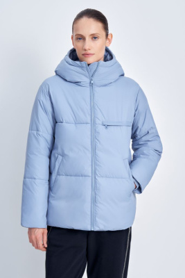 Утепленная куртка прямого кроя