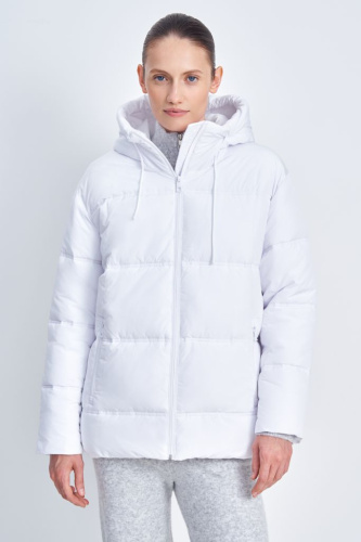 Утепленная куртка свободного силуэта