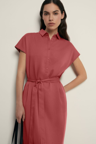 Платье без рукавов из тенселя