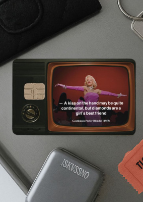 Наклейка матовая на банковскую карту ISKVSSNO "Diamonds"