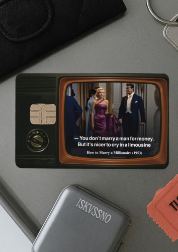 Наклейка матовая на банковскую карту ISKVSSNO "Limousine"