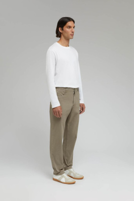 Брюки прямого кроя из хлопка