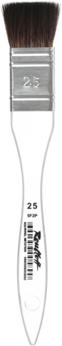 Кисть синтетика белка имитация №25 Roubloff "5F2Р" короткая ручка прозрачная