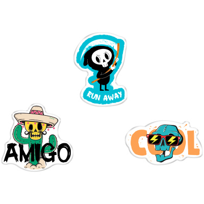 Набор акриловых значков MESHU "Horror", 3 шт