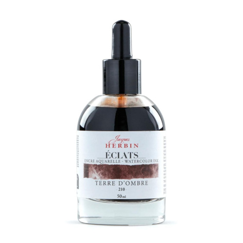 Акварельные чернила Jacques Herbin ?clats, 50 мл, Umber Умбра