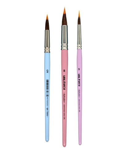 Кисть синтетика №8 двойной лайнер Salvador