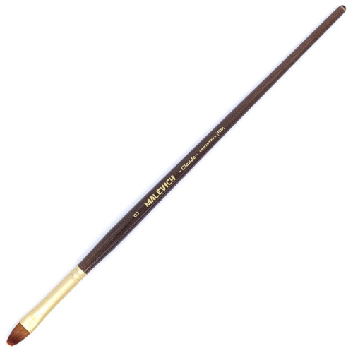 Кисть синтетика №8 овальная Малевичъ "Клод"