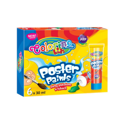 Набор гуаши плакатной Colorino, 6 цветов тубы 30 мл