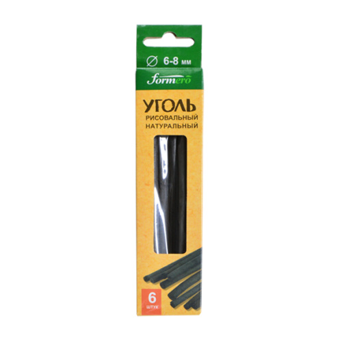 Набор угля натурального для рисования "FORMERO" 6 шт., 135 мм, d-6/8 мм, круглый