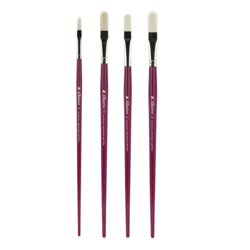 Кисть синтетика овальная Альбатрос "Имитация щетины"