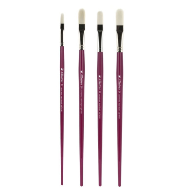 Кисть синтетика овальная Альбатрос "Имитация щетины"