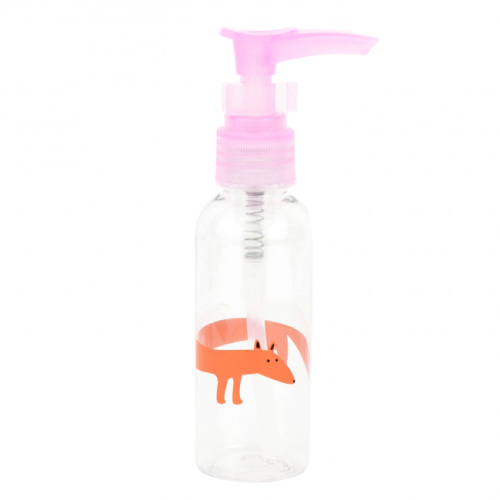 Бутылочка для путешествий с дозатором "Лиса", 60 мл