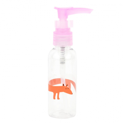 Бутылочка для путешествий с дозатором "Лиса", 60 мл