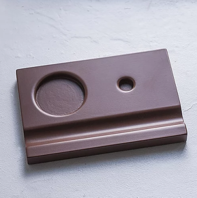 Подставка для чернильницы-непроливайки, цвет коричневый