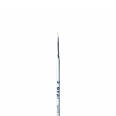 Кисть колонок №00 круглая Альбатрос "Баргузин" для миниатюры, короткая ручка