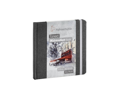 Альбом для акварели Hahnemuhle "Watercolour book" 14x14 см 30 л 200 г целлюлоза 100% серый
