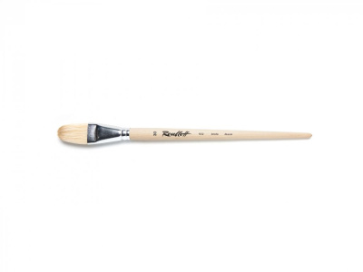 Кисть щетина №30 овальная Roubloff "1632" длинная ручка п/лак