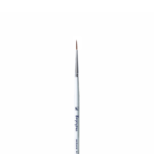 Кисть синтетика №1 круглая Альбатрос "Баргузин" для миниатюры, короткая ручка