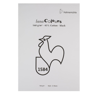Альбом-склейка для пастели Lana "COLOURS" 25 л 160 г, черный