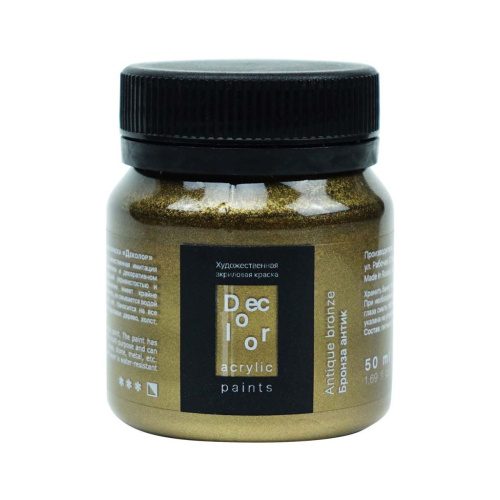 Акрил ТАИР "Деколор" 50 мл, Бронза Антик