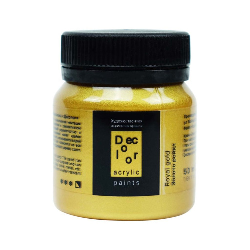 Акрил ТАИР "Деколор" 50 мл, Золото Ройял